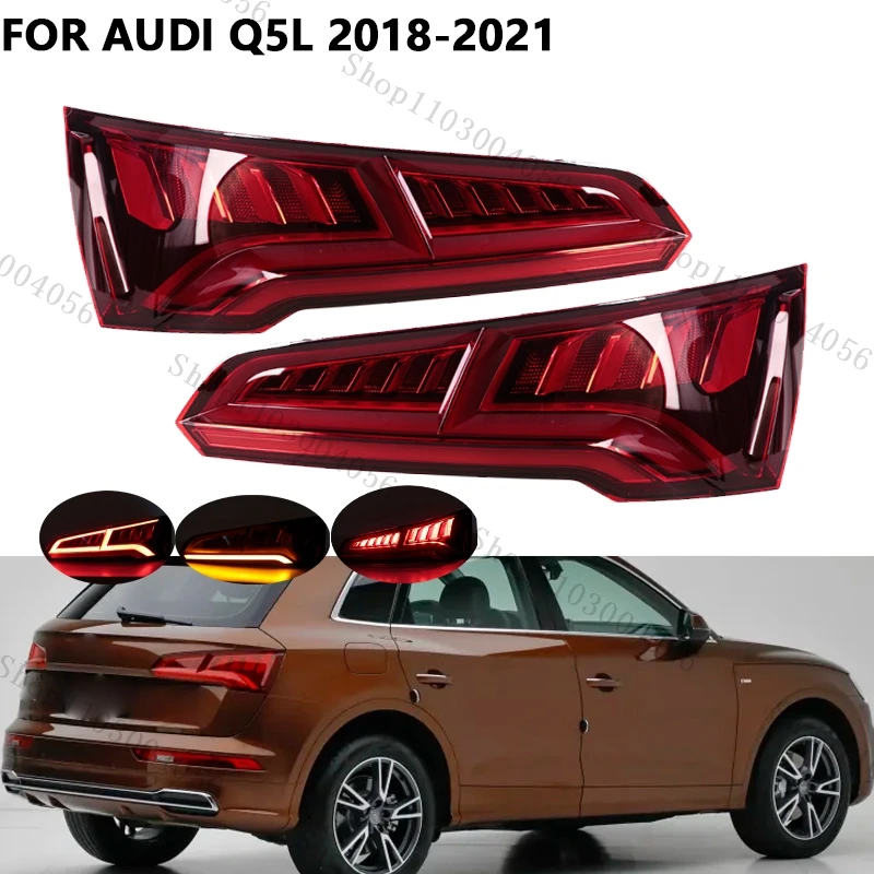 

Rear Tail Light Signal Lamp For Audi Q5L 2018-2021 LED Tail Lamp Brake Reverse Light Trunk Lamp Cover 80A945093 80A945094