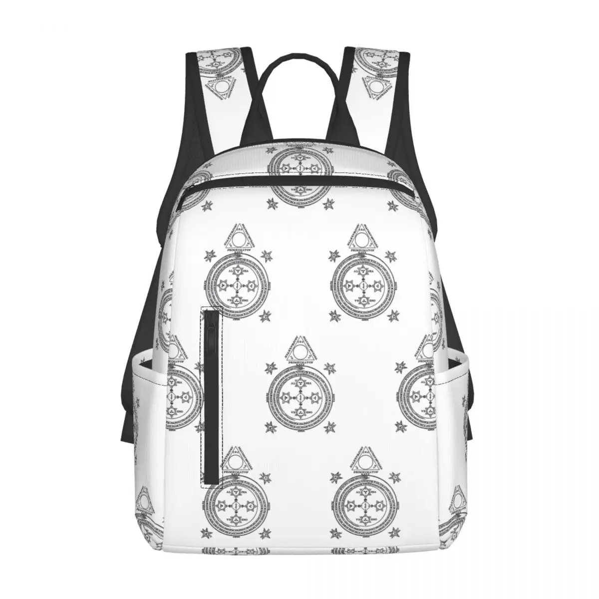 

Solomon Circle Goetia Black N White Backpack Daypack Large Capacity Kids BookBag School Bag Shoulder Bags for Men Women