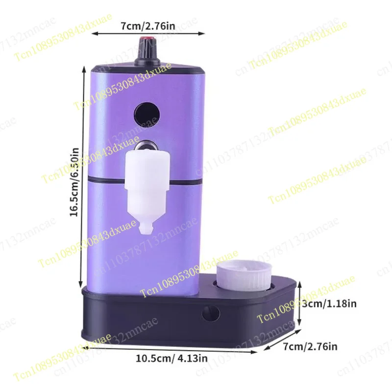 Fully automatic sensor cleaning machine - rechargeable and portable tattoo needle cleaner will not damage the needle tip
