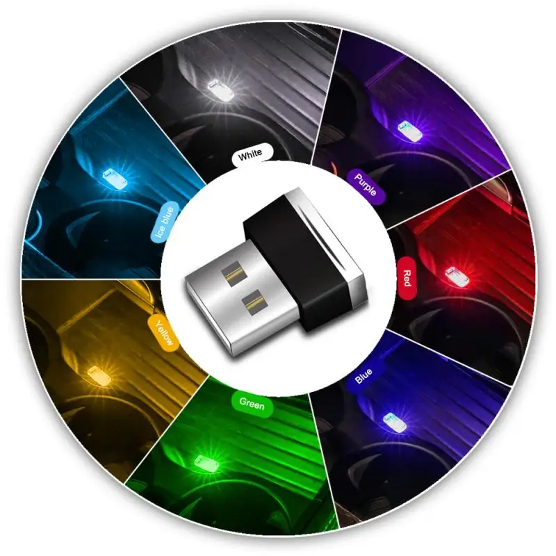 Mini lumière de voiture à LED pour Daewoo, Espero, Bâle ia, Matiz, Lanos, accessoires de style de voiture, escales USB Mini lumière de voiture à LED pour Daewoo, Espero, Bâle ia, Matiz, Lanos, accessoires de style de voiture, escales USB