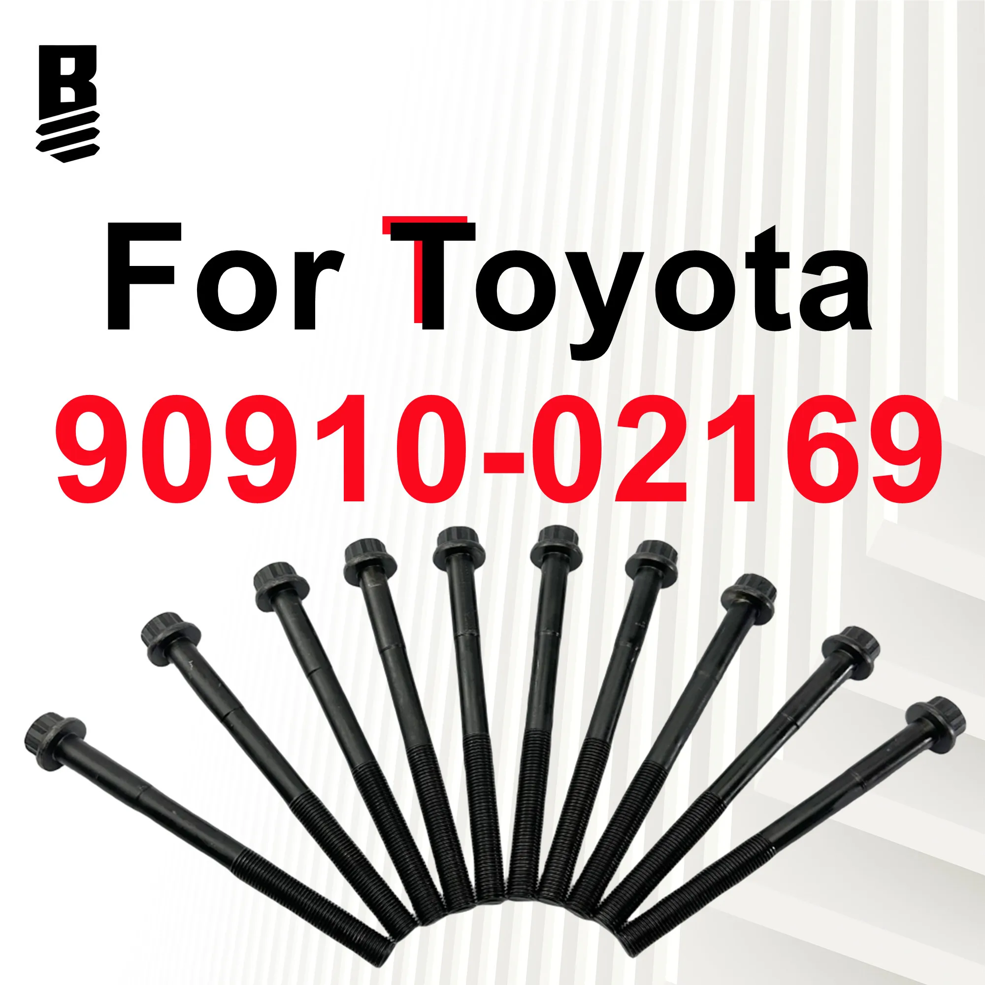 

10PCS 9091002169 BOLT BOSS for Toyota Lexus Land Cruiser BOLT Cylinder Head LC200 1VDFTV 90910-02169