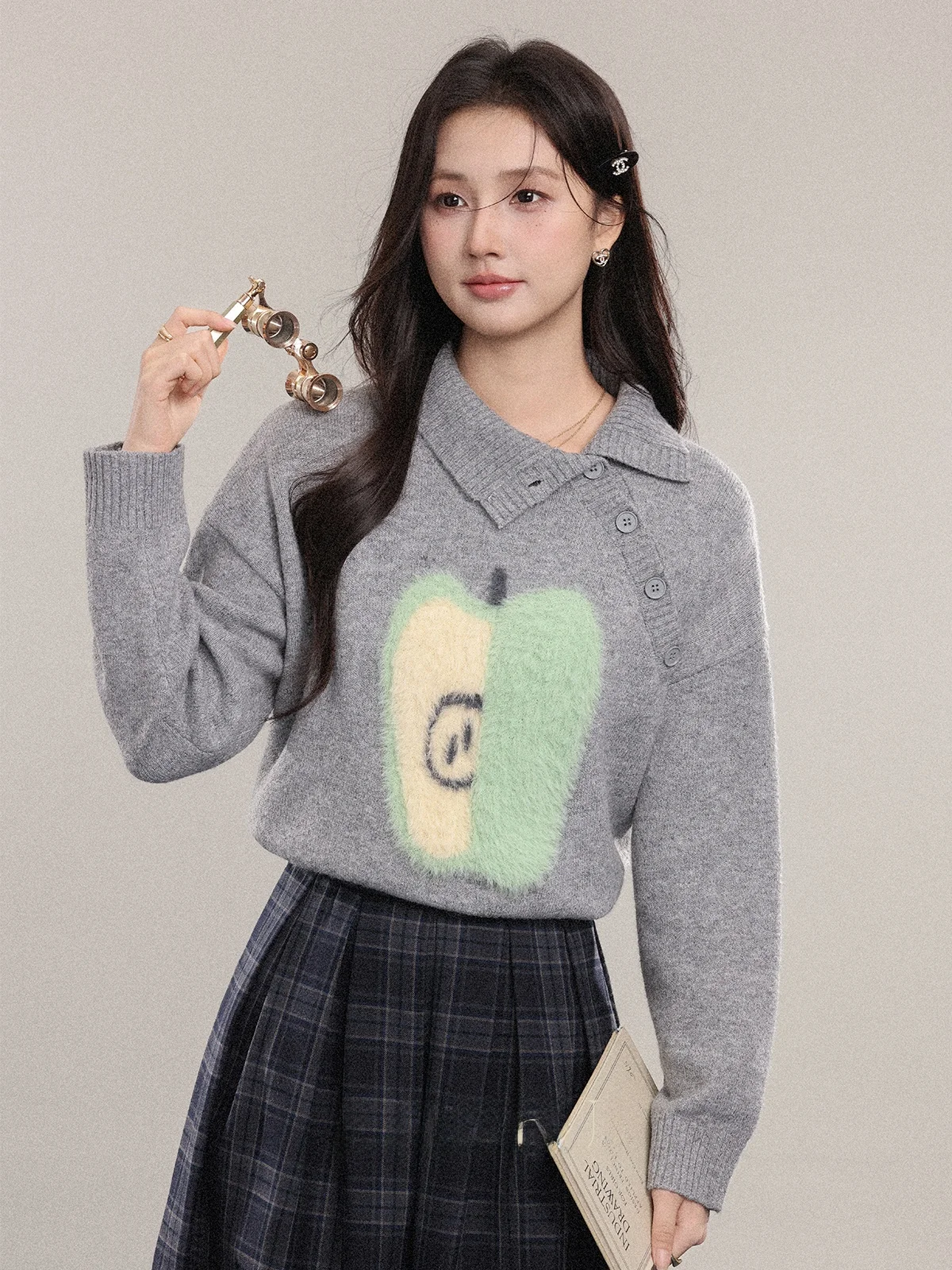 

Women's High Ne Knitted Sweater Autumn Winter New Sle Outerwear Design Sense Inner Match Long Sve Loose Fit Knitwear