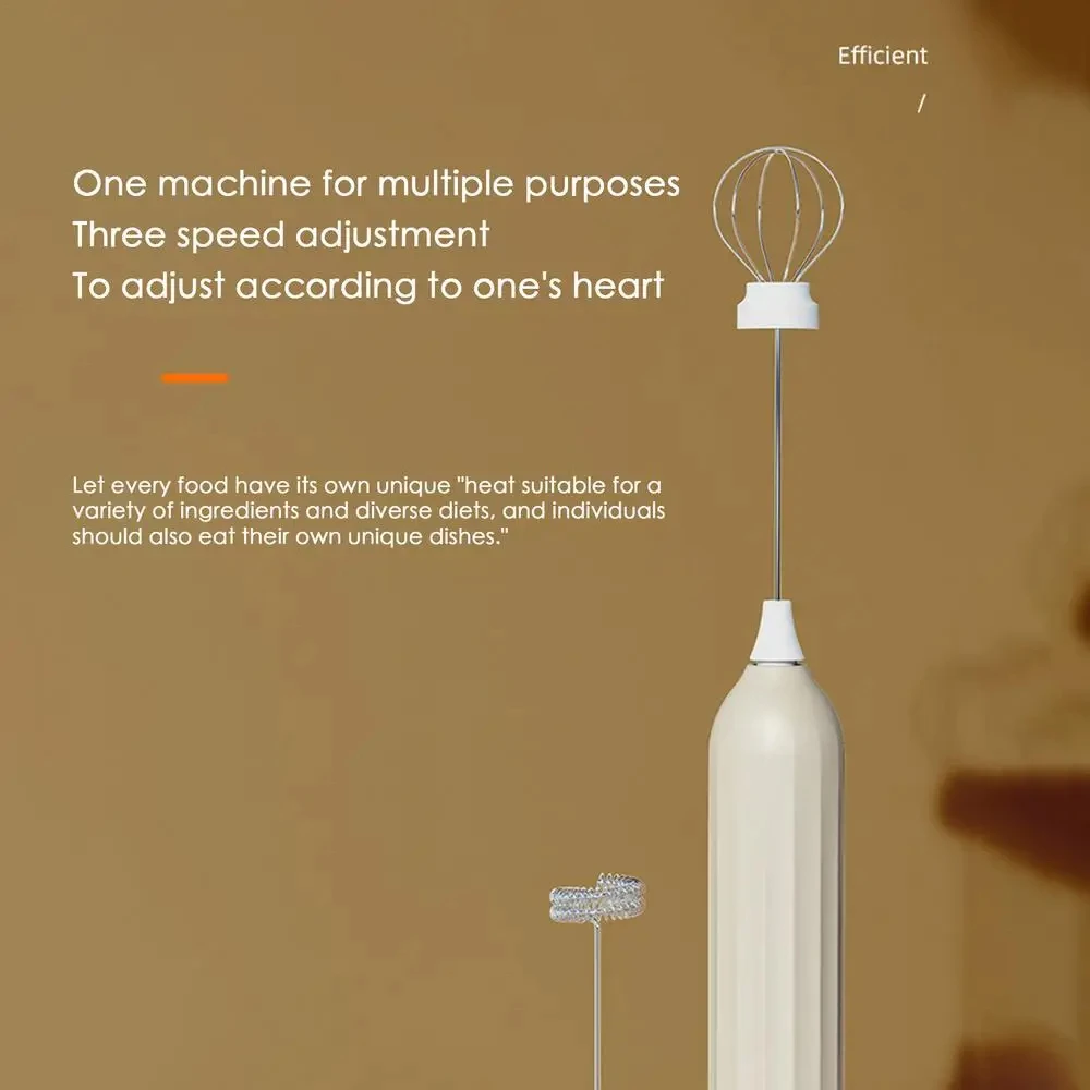 1 우유 거품기, 휴대용 믹서, 충전식 전기 믹서, 음료 커피 머신, 3단 케이크 크림 머신, 주방 믹서