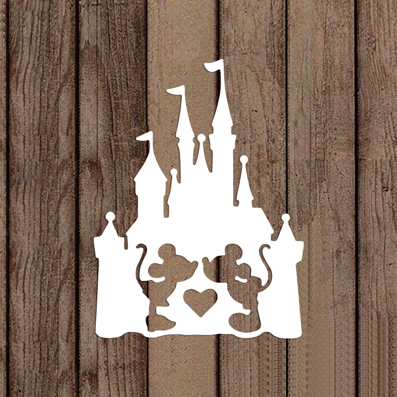 Mickey Minnie Mouse wykrojniki Disney Castle Diecut dla majsterkowiczów Scrapbooking wytłaczania papieru robienie kartek Making New 2022 Punch