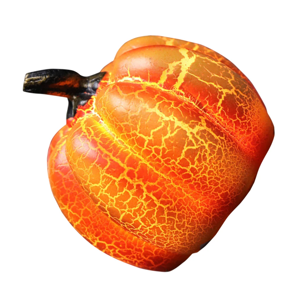 

Mini Resin Lanterns LED Decorative Light Light Up Pumpkin Lamp Up Halloween Thanksgiving Fall Harvest Festival 3 Sizes