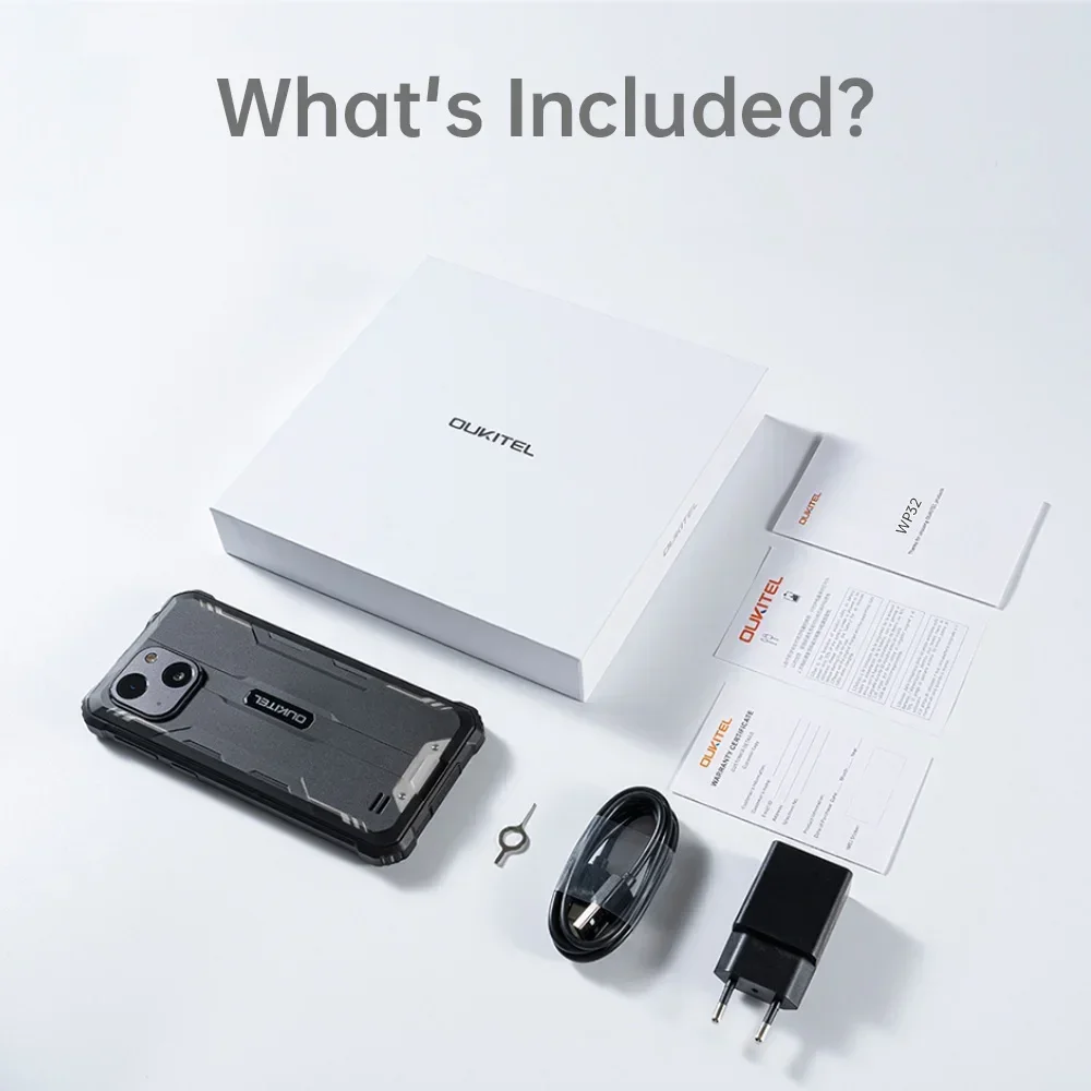 Oukitel WP32 Pro هاتف ذكي متين 24 جيجابايت + 256 جيجابايت 6 بوصة HD 20 ميجابكسل هاتف محمول NFC 6300 مللي أمبير ثماني النواة #3