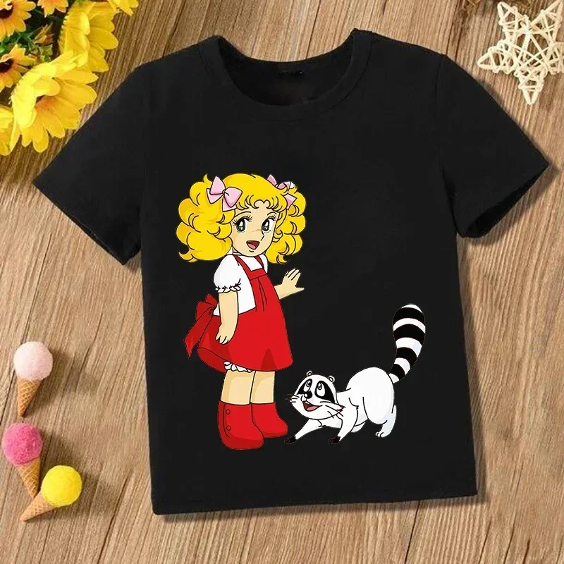 

Candy Cartoon Vests Waistcoats Summer Tshirt Candy Kawaii Toddler Baby Clothes Children Tops Tees Boys Girls Casual Clothing
