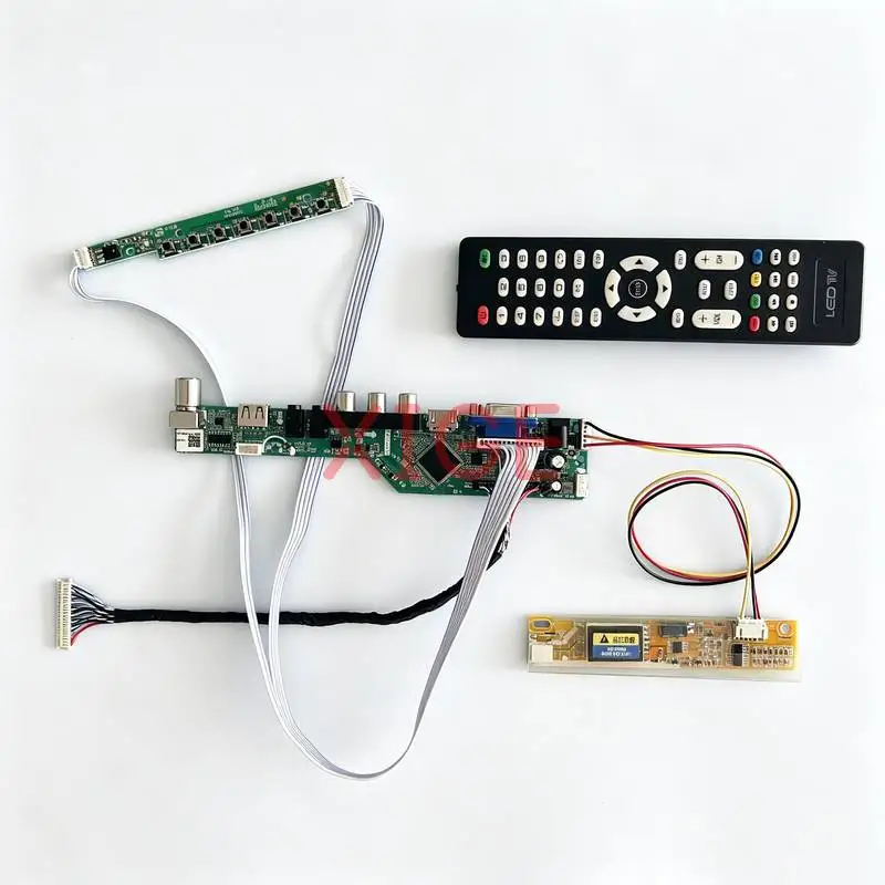

For IAXG15S LP141X13 LTN141XB LTN141XA Screen Drive Controller Board Kit DIY USB+AV+VGA+HDMI 30Pin LVDS 1024x768 1-CCFL 1024*768