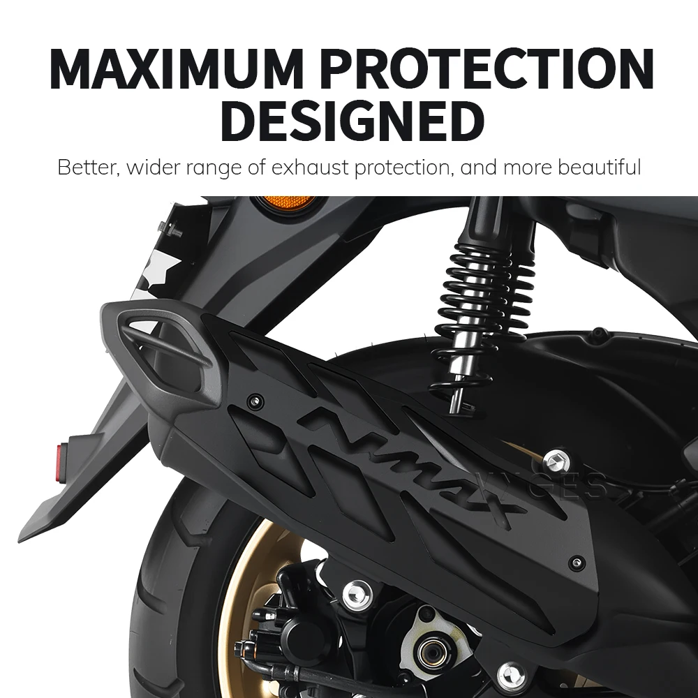 For YAMAHA NMAX 155 125 NMAX155 2020- Motorcycle Accessories Exhaust Guard Exhaust Protector Scald Proof Lid Exhaust Cover