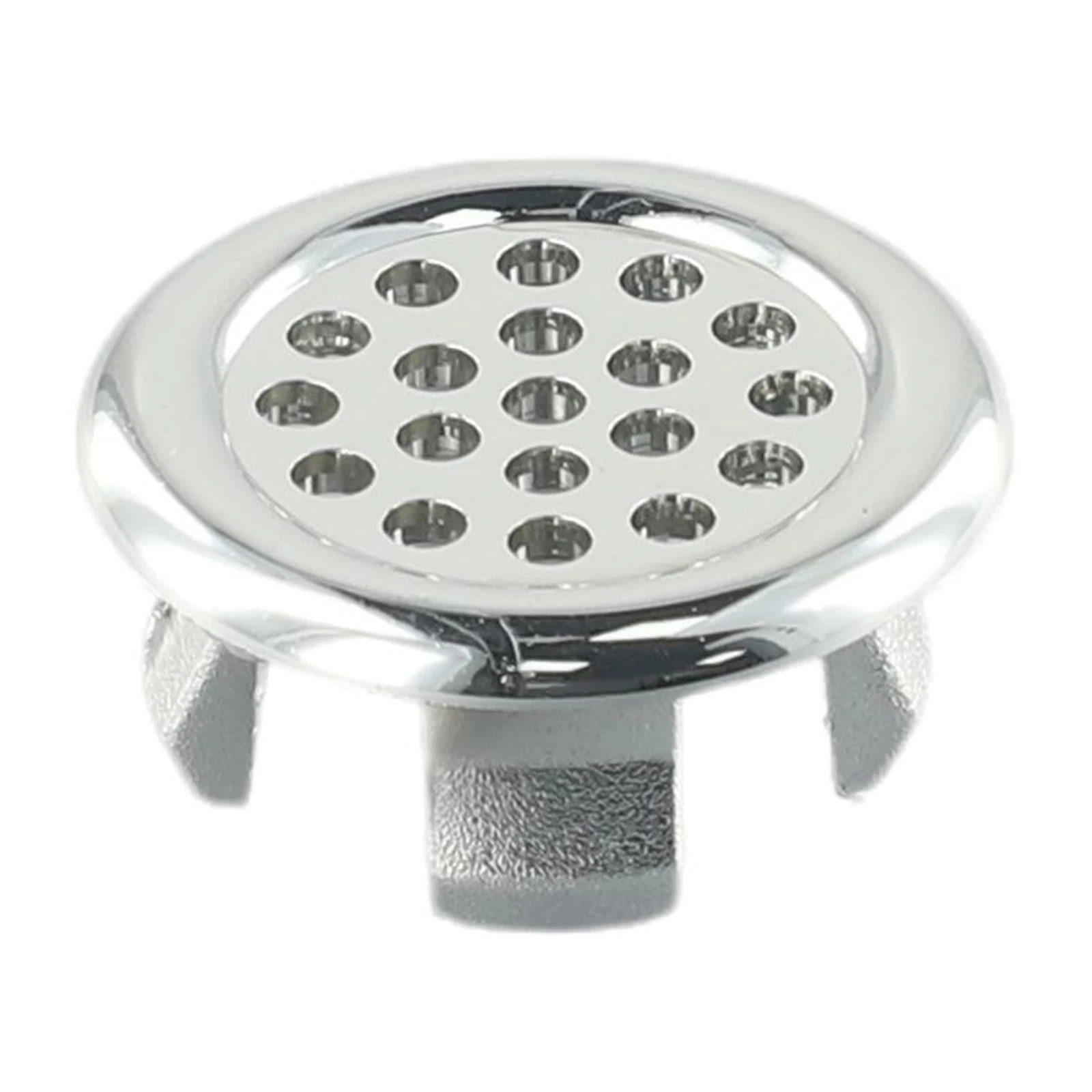 Sanitary Pedestal Sink Overflow Ring Replacement Hole Silver 2x Accessories Electroplating Plastic 2pcs Brand New