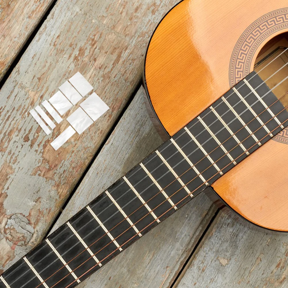 

9Pcs Premium Shell Fret Inlays DIY Fingerboard Markers for Guitar Bass Dot Inlays Custom Instrument Appearance