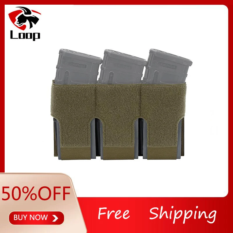 Tactical Hunting Special Three-Layer 556 Magazine, Pouch with Internal Retention Strap for Quick Access to M14, M16, MAG, Etc.