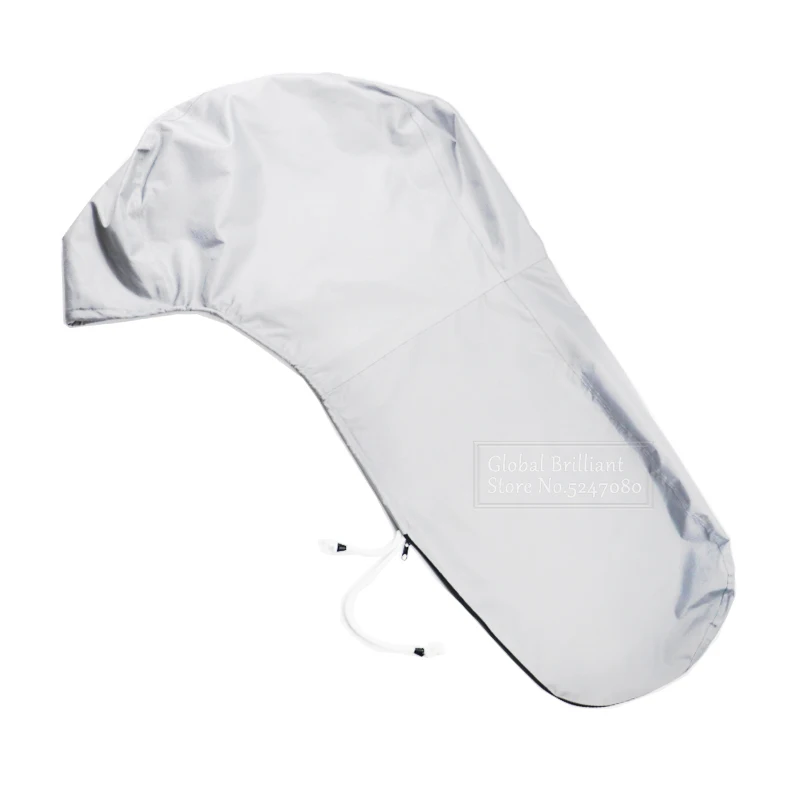 Cubierta de Motor fueraborda 600D para barco, Protector de Motor gris de alta resistencia para 6-225HP, resistente al agua