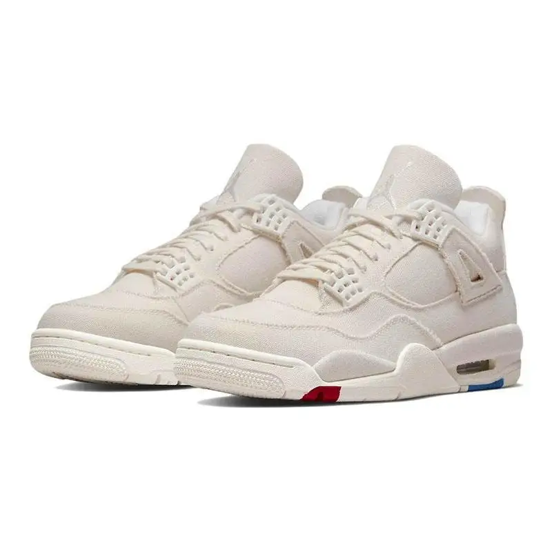 Nike Air Jordan Women's Air Jordan 4 Retro 'Blank Canvas' Sneakers shoes DQ4909-100