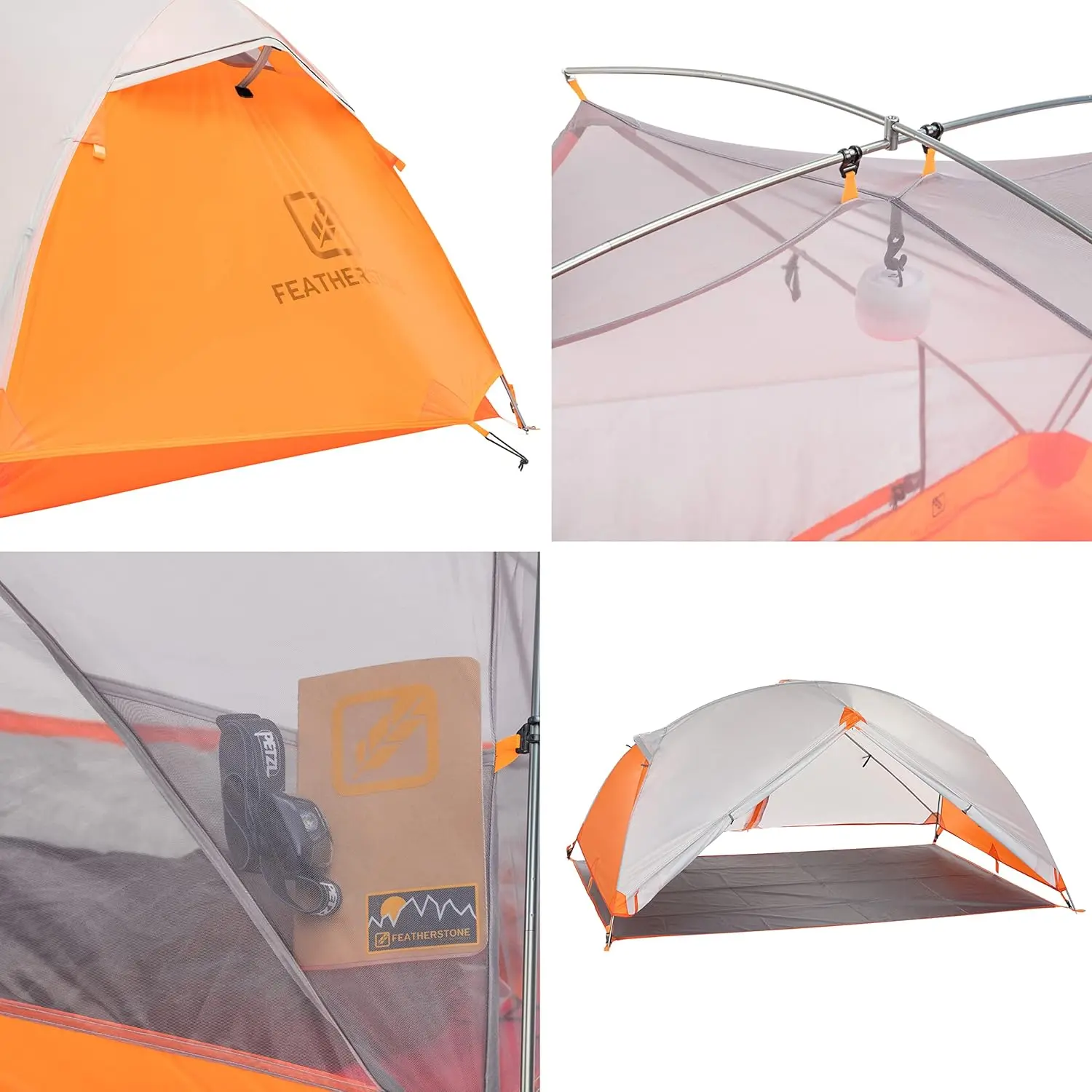 

Backpacking Tent Lightweight for 3-Season Outdoor Camping, Hiking, and Biking - includes Footprint