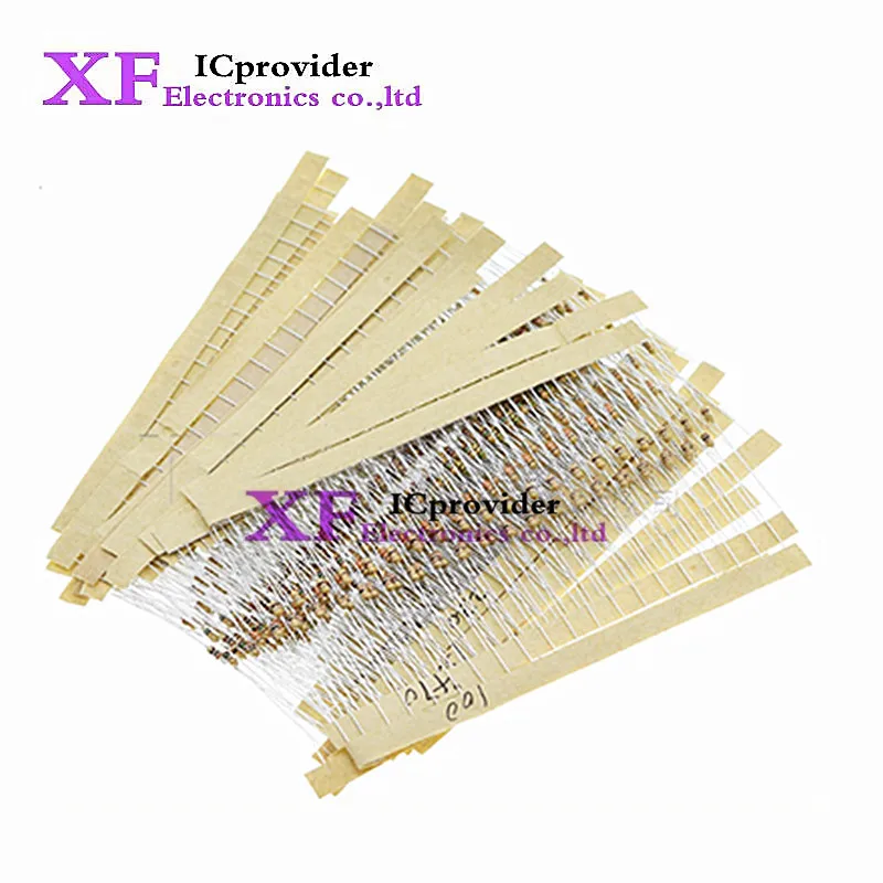 640pcs 1/8W Carbon Film Resistor Kit 5% Resistance Assorted Set 64valuesX10pcs 1R - 10M ohm 0.125W Sample Pack