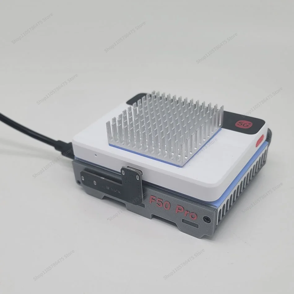 For Compatible with ZTE F50 Pro Temperature Control Cooler Base Portable WiFi Aluminum Cooling Stand Fan