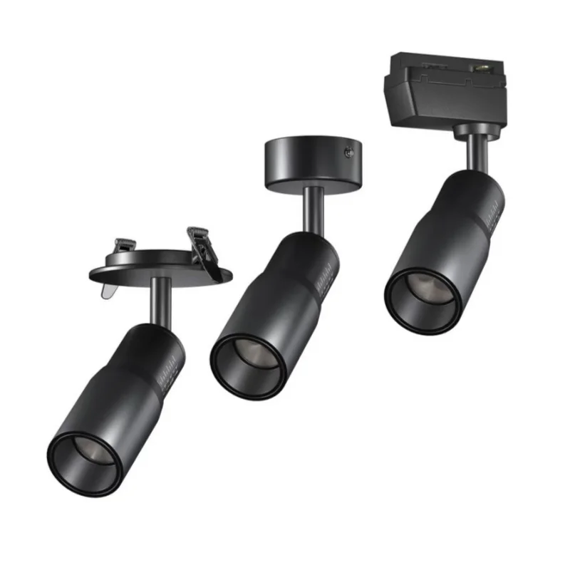 Zoom Track Spotlight Can Focus Light From 10°-60°, Freely Adjust Aperture Size, Bar Restaurant Atmosphere Spotlight