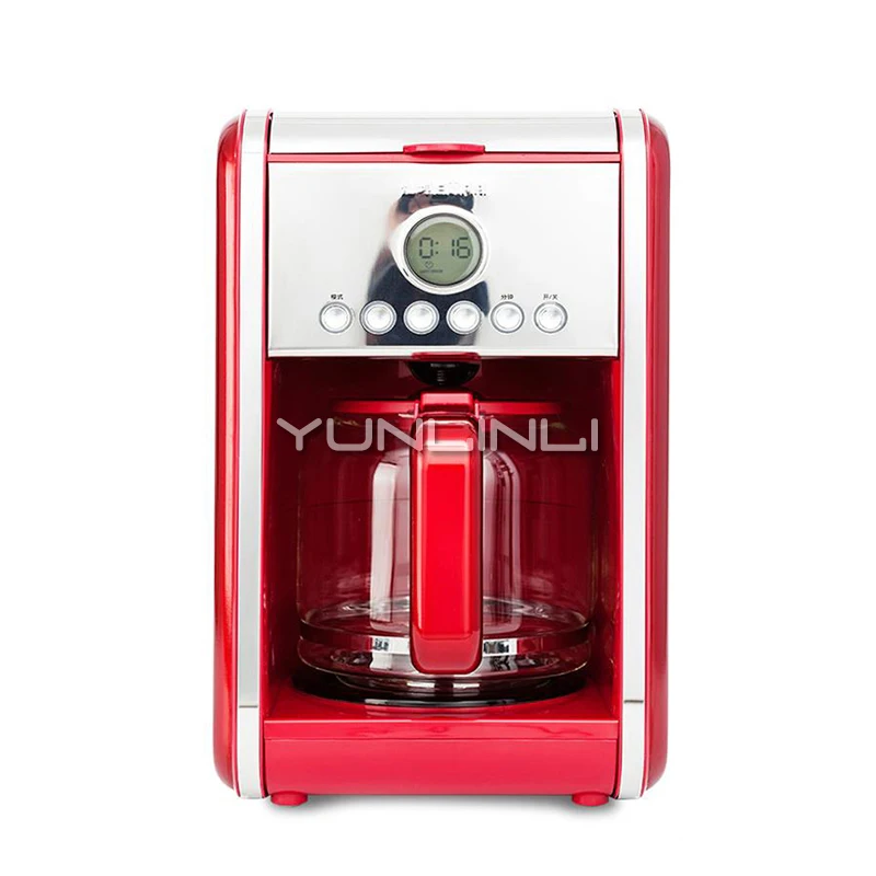 Полуавтоматическая капельная кофеварка, бытовая кофемашина Americano, интеллектуальная капельная кофемашина 1,8 л