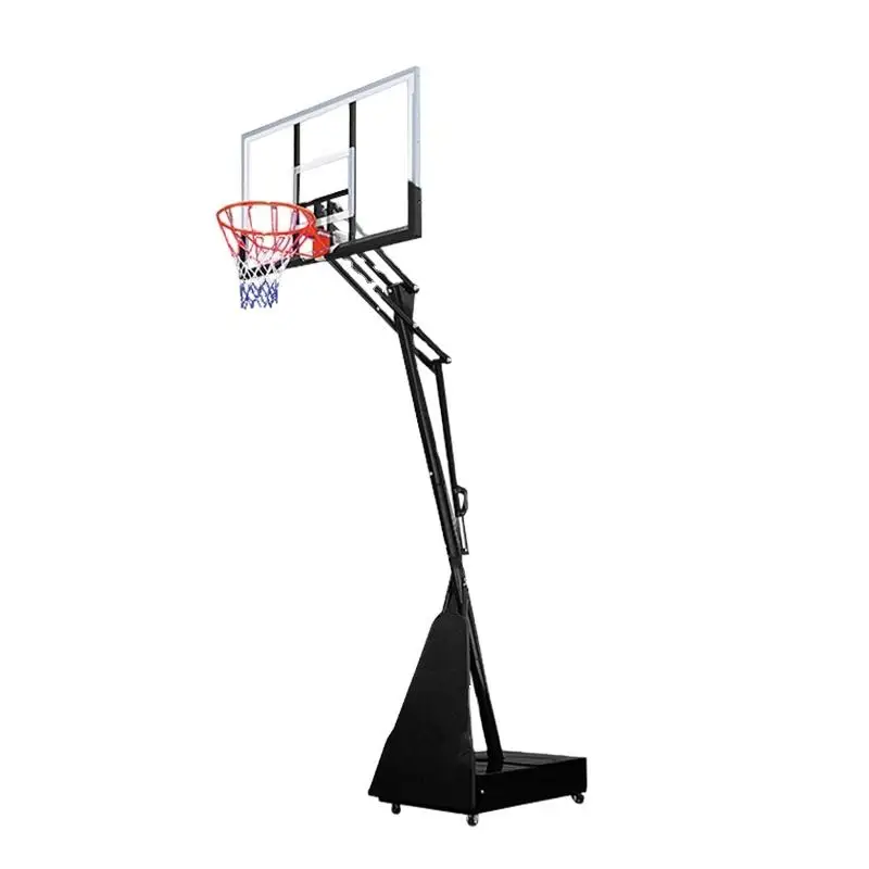 

Hot-Selling 7.5-10ft Adjustable Portable Steel Tube Basketball Stand with 50Inch Backboard Heavy Duty for Home Gym Usepromote sa