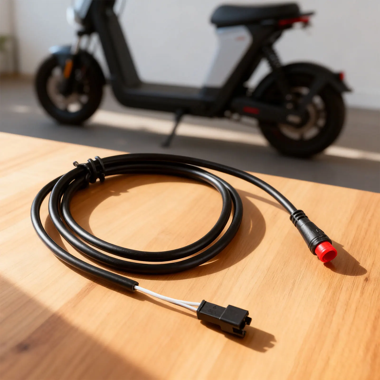 

Electric Bike 2 Pin Waterproof Extension Cable Male To Female Adapter For E-Bike Scooter Brake And Headlight Connection 870mm