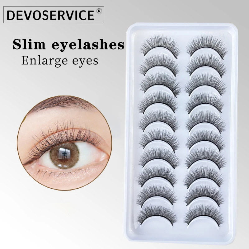 10 Pairs Eyelash 3D Natural Mink False Eyelashes Makeup Fake Eye Lashes Faux Cilios Maquillaje Make Up Tools Wholesale