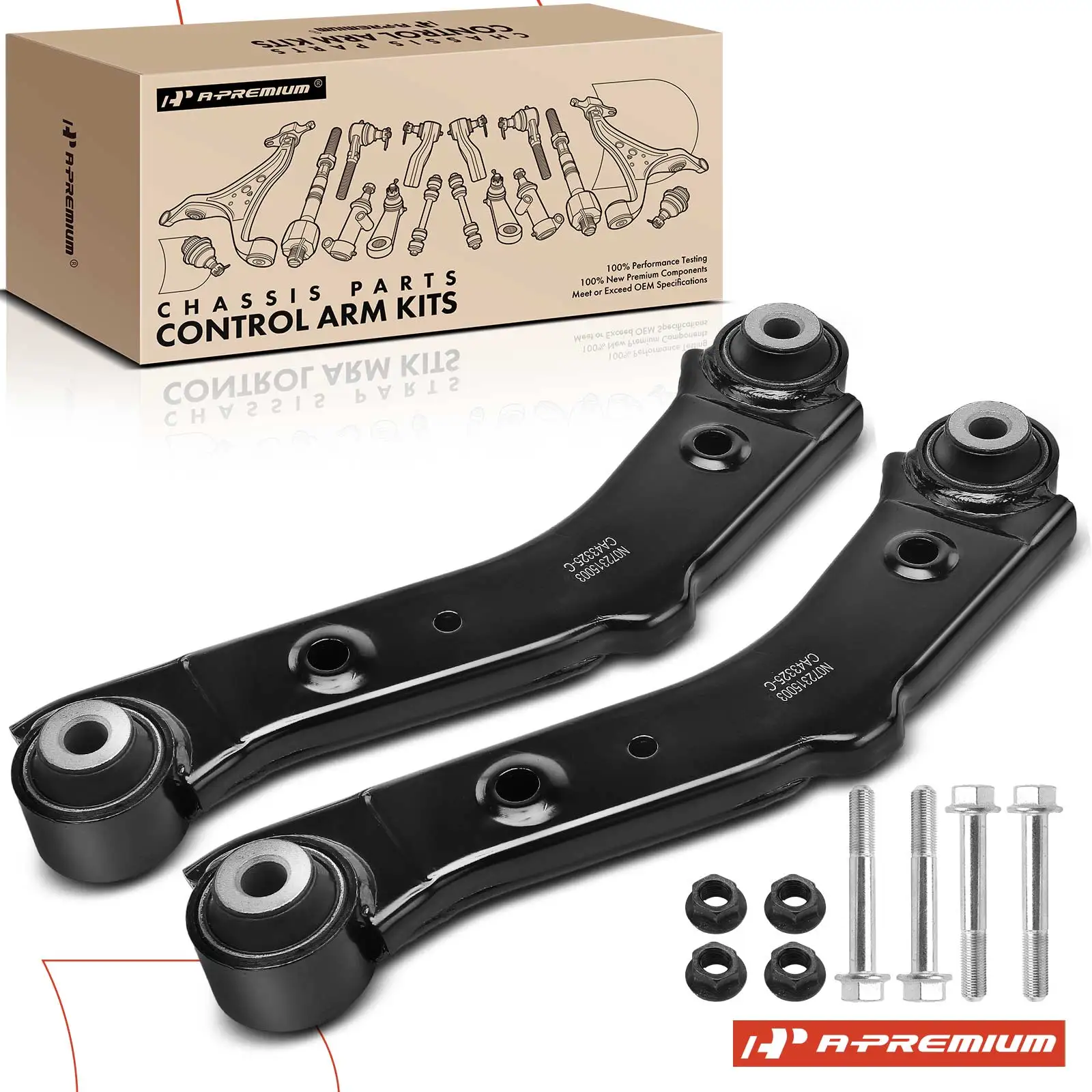A-Premium 2x Rear Upper Rearward/Rear Upper Suspension Control Arm for Kia Sorento 2014-2015 Sportage Hyundai Santa Fe 2013-2018