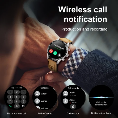 Imagen 2 del producto LIGE 2024 nuevo reloj inteligente GPS militar resistente para hombres pantalla AMOLED HD ritmo cardíaco Bluetooth llamada impermeable reloj inteligente al aire libre