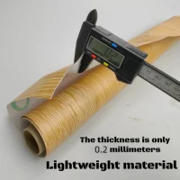 1Roll Peel and Stick Floor Sticker Natural Wood Grain Appearance Self Adhesive Scratch Prevention Suitable for Kit 3