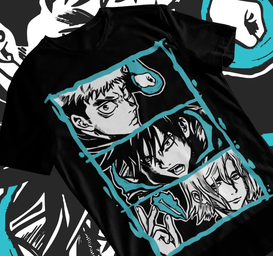 

Yuji Megumi T-Shirt Gojo Satoru Nobara Jujutsu Kaisen Anime Soft Tee All Size