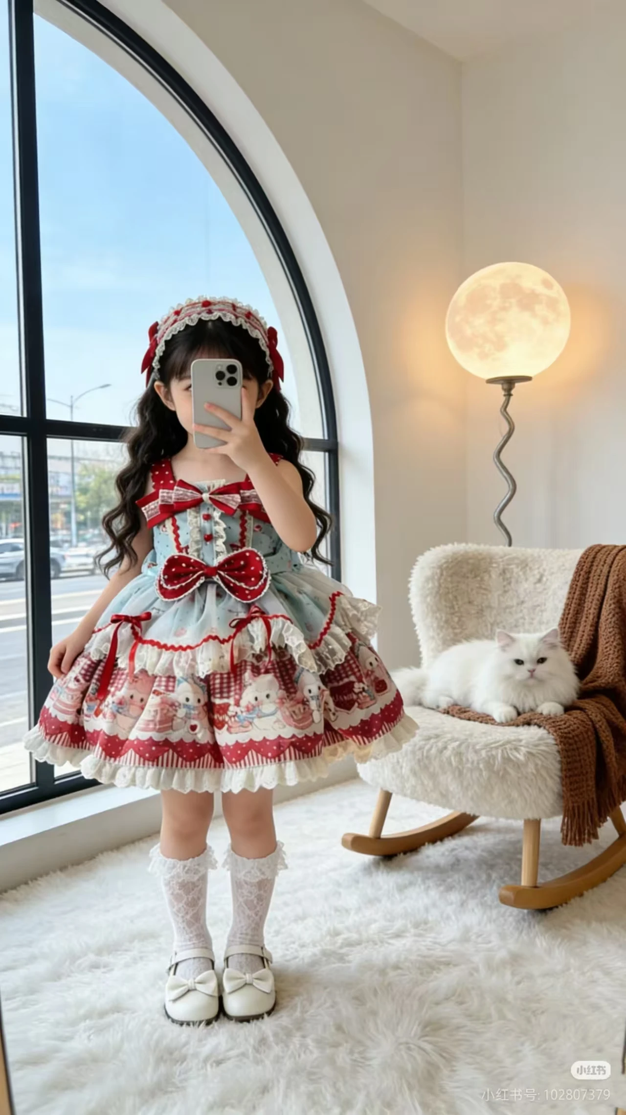 

Летнее кружевное платье принцессы в стиле Лолиты для маленьких девочек, кружевной сарафан с цветочным узором и мультяшными рисунками, детская одежда для дня рождения, праздников и Ид