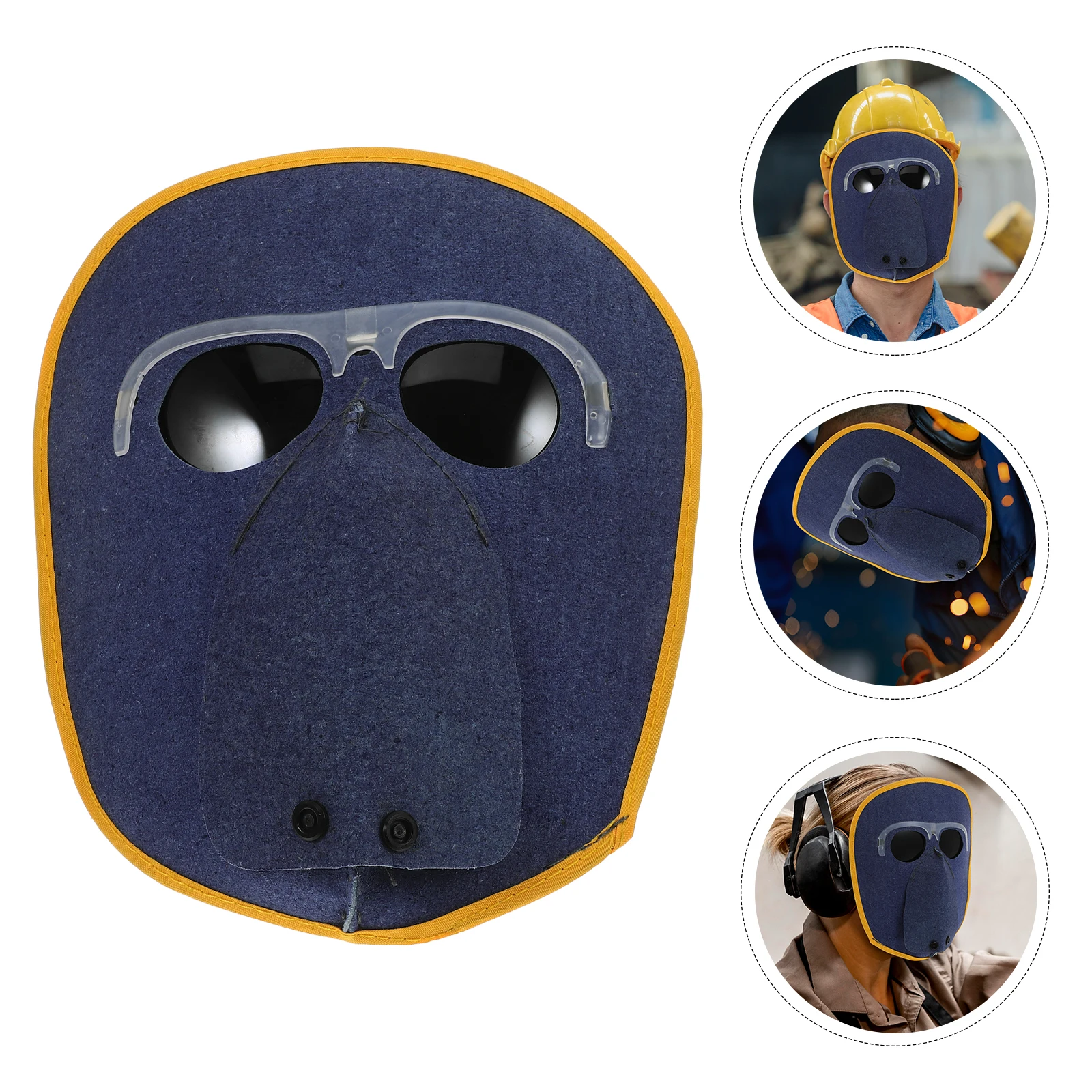 

Cowhide Welding Adjustable Face Mask Eye Protection Gear For Sparks Safety Labor Work Equipment Welding Protective Mask