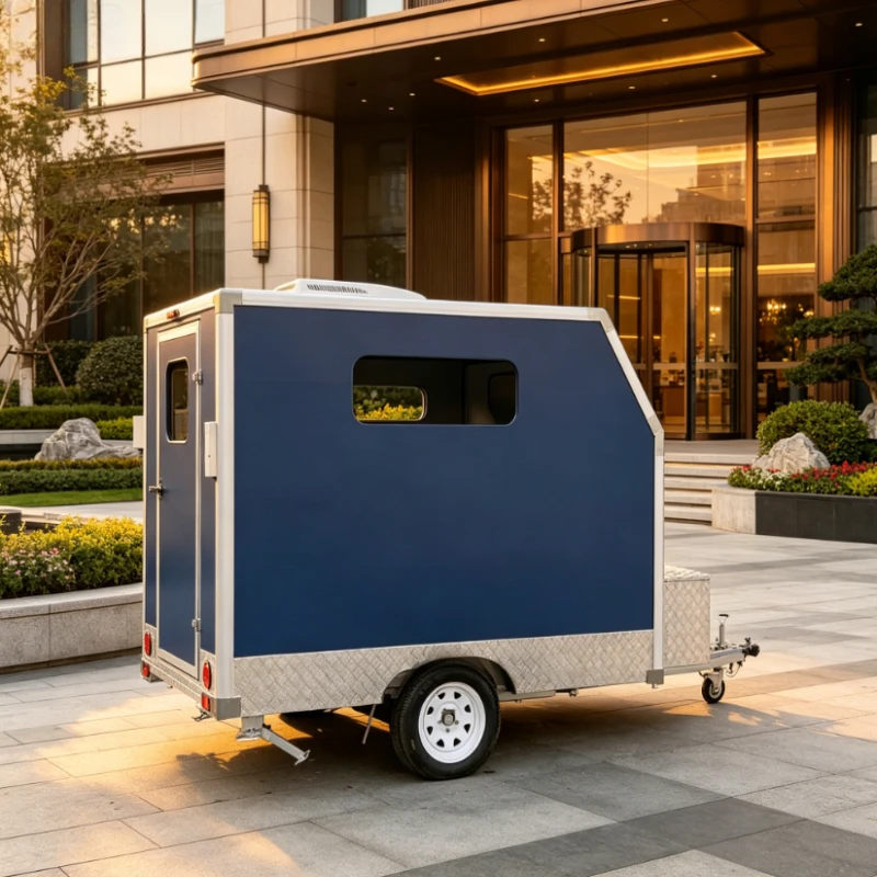 Customized Portable Dog Washing Trailer Mobile Pet Bath Grooming Cart Practical Pet Care Truck for Commercial