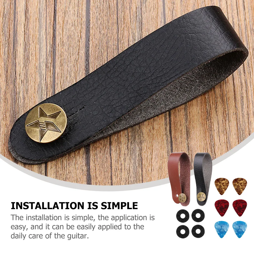 

Guitar Strap Accessories Non- Buckles Guitar Headstock Strap Practical Guitar Supplies
