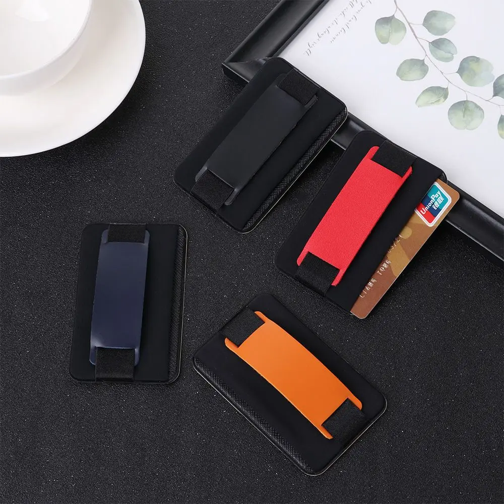 Hot Sale ID Card Holder Cell Cellphone Pocket Universal High Quality Lycra Adhesive Sticker Fashion Phone Back Cover Sticker