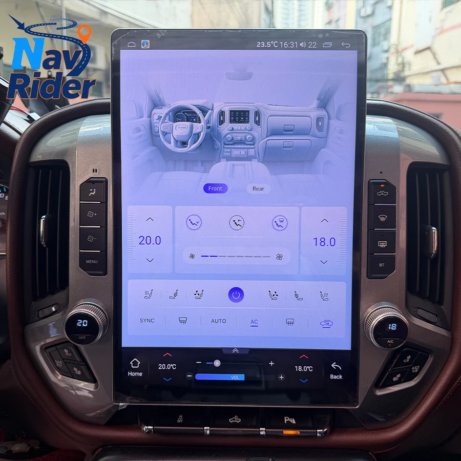 

15.6" For GMC Sierra Silverado 2020-2023 Car Autoradio Carplay Navigation GPS Stereo 4G WiFi DSP Android Multimedia Video Player