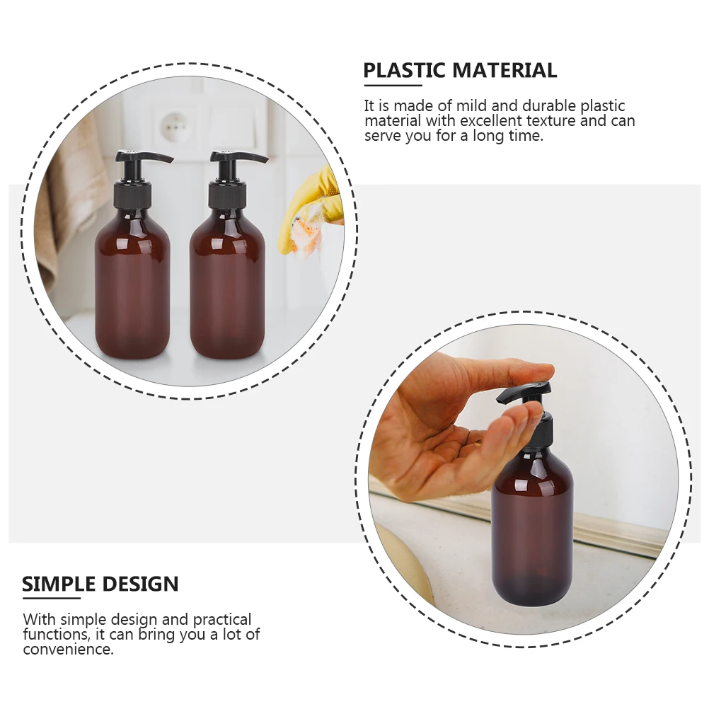 

5pcs Dispensers Refillable Sub Packaging Bottles Durable Plastic Lotion Makeup Travel Toiletries Leakproof Light Easy