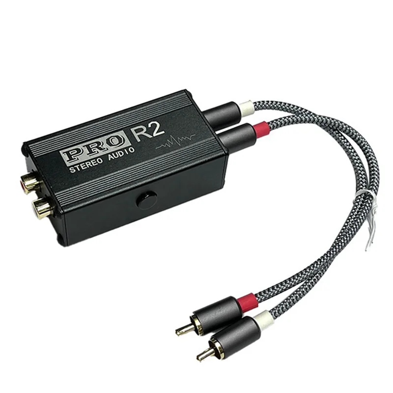 Ground Loop Audio Isolator ตัวกรองเสียงรบกวน RCA Noise Suppressor Isolator สัญญาณเสียงลดเสียงรบกวน