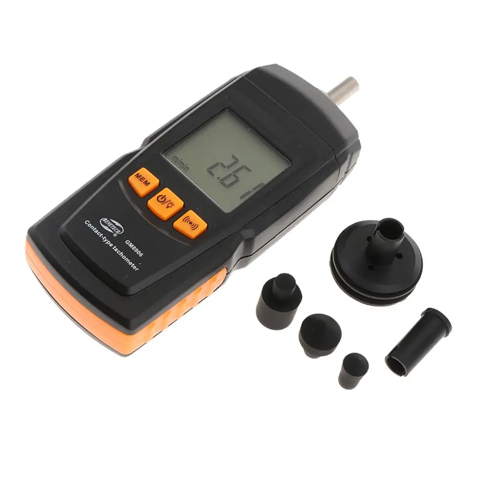 GM8906 Digital Handheld Tachometers - Digital Tachometer Contact Style