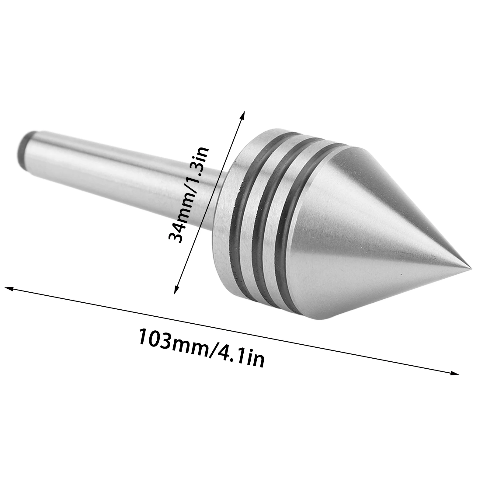 60 Degree Live Center HSS High Hardness Precise Woodworking Process Live Tailstock Center for CNC Lathe