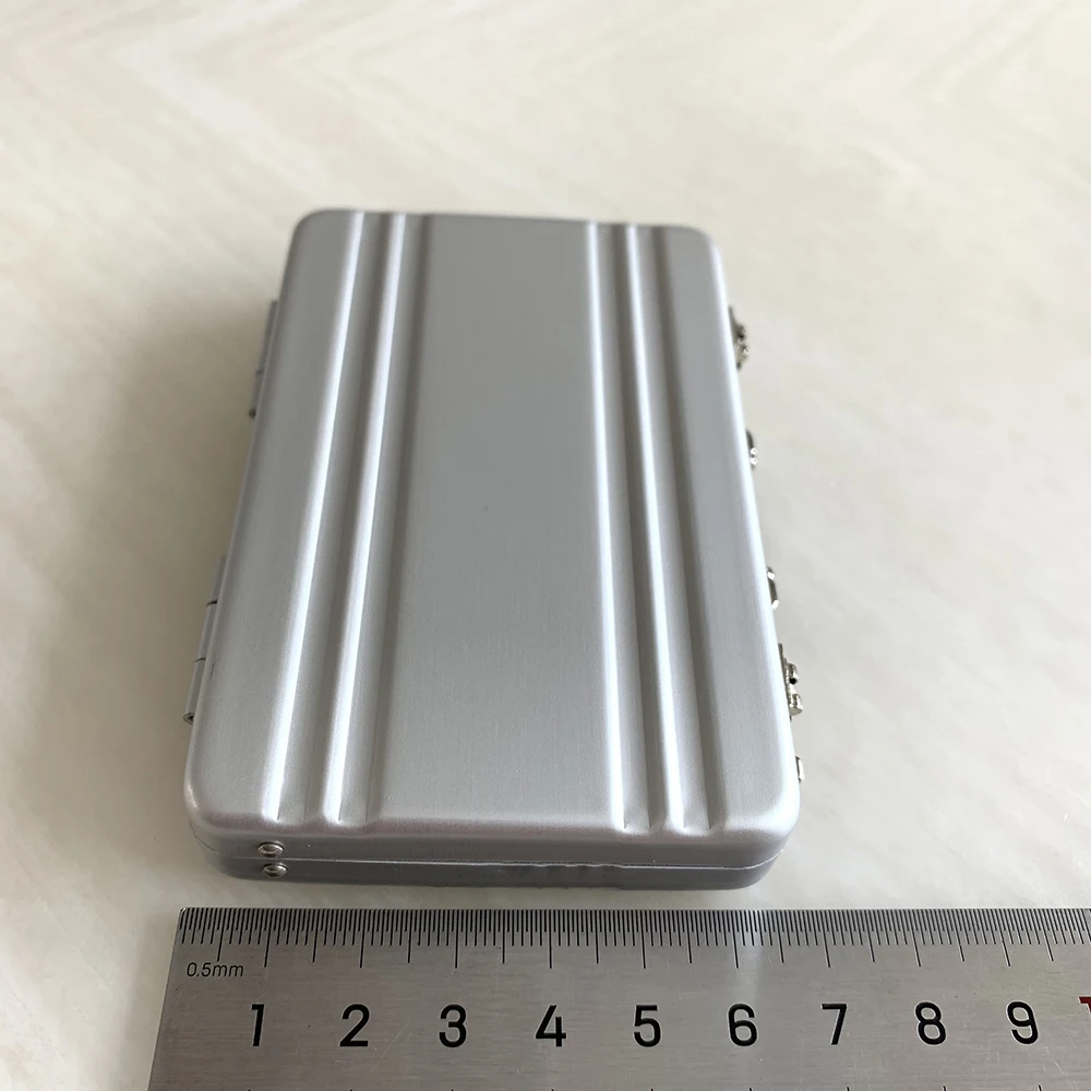 ร้อนรูป 1/6 Scale ฉากอุปกรณ์เสริมเงินอลูมิเนียมแบบพกพากระเป๋าเดินทางที่ละเอียดอ่อนกล่องสามารถเปิด Fit 12 "ตุ๊กตาของเล่น Action Figure