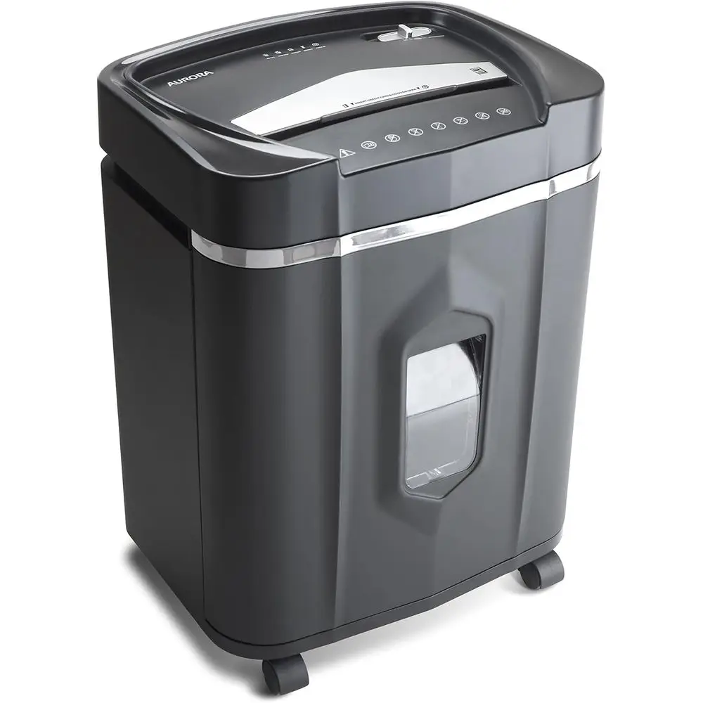 

High-Security 12-Sheet Micro-Cut Shredder for Paper, CDs, and Credit Cards with 60-Minute Run Time