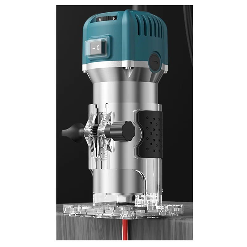 CNC Cutting, Milling And Slotting Machines Compatible 6-Speed 800W Trimming Machine For Woodworking, EU Plug