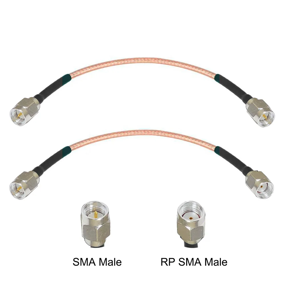 Custom RG316 Coaxial Cable Silver Plated SMA Male to SMA Female Low Loss RF Coaxial Cable Assembly
