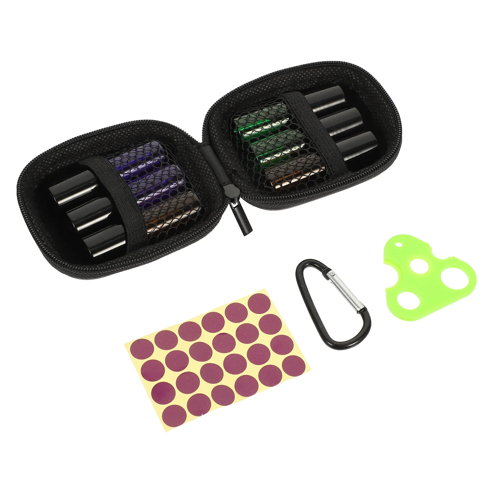 

1Set Essential Oil Bag Roller Bottles Portable Glass Perfume Containers Travel Size No Leakage Roller Bottle Essential Oil Bag