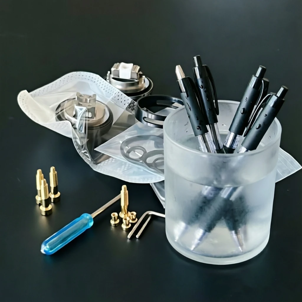 Art Paint 1Set Screws 510 Pin Copper Center Screw PEEK Insulating Cap Replacement Parts for Mesh Bishop Kuma Z Zeus 4 Ripley