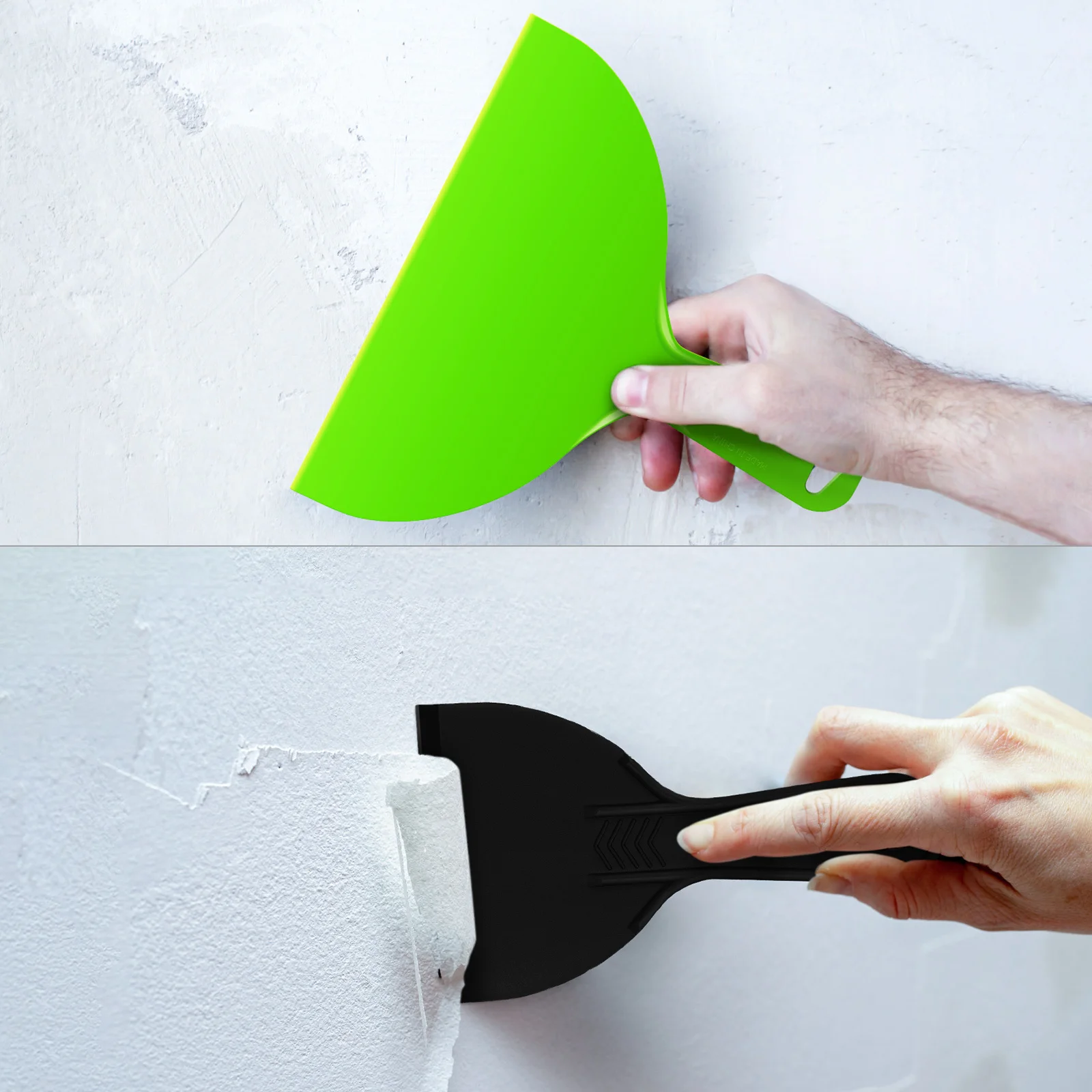 

10Pcs Plastic Paint Scraper Kit Spatulas Set for Wall Repair Filling Cracks Plaster Masonry Scraping Tool Home Decoration