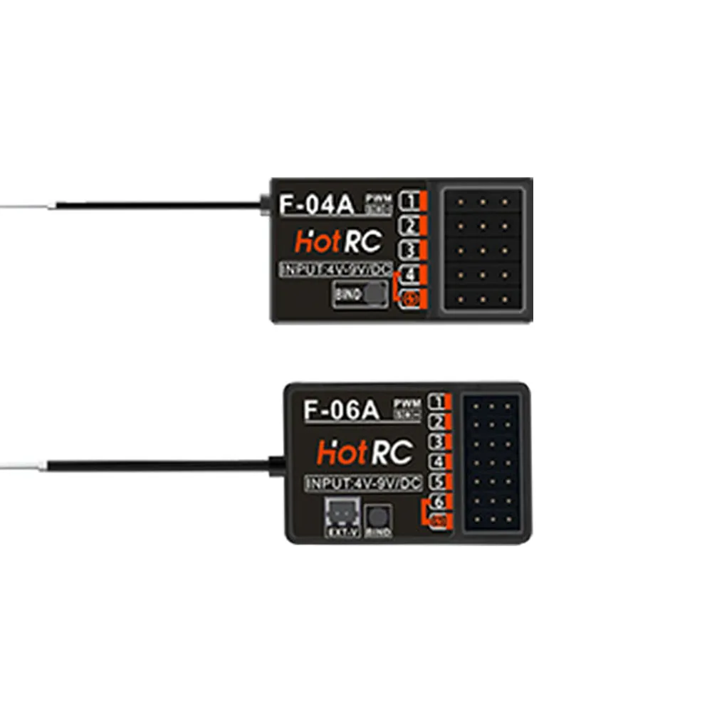 Hotrc DS-600 / DS-4A / CT-6A/ CT-4A 2.4GHZ FHSS Radio Control System Transmitter With Receiver For RC Car Boat