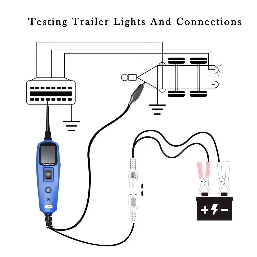 Vgate PT150 Power Test 12V Power Scan 24V Pencil Tester Electrical System Circuit Scanner Diagnostic Tool for Battery