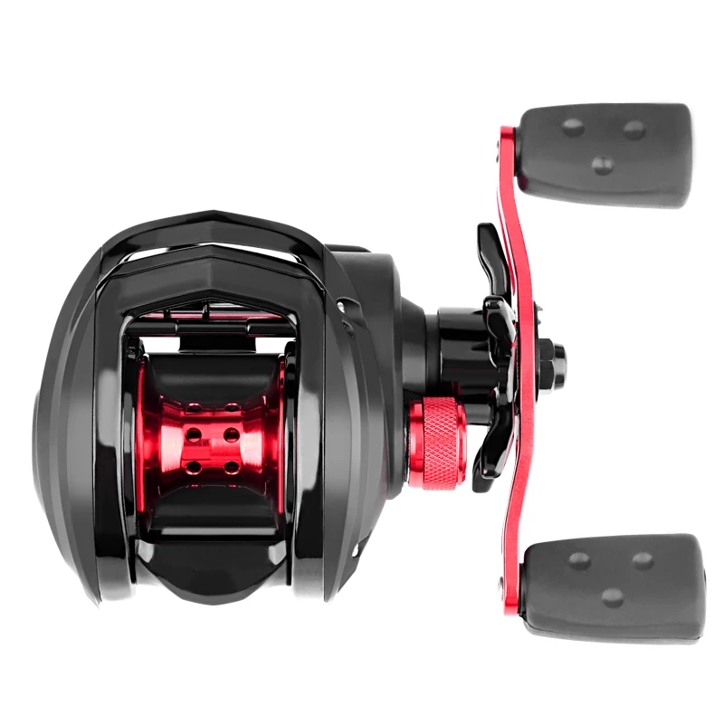 DEUKIO Allwasser-Angelrolle 7,1:1 Übersetzungsverhältnis 5+1BB 8kg Bremskraft Baitcasting-Rolle Karpfenangel-Rolle – Detail 15